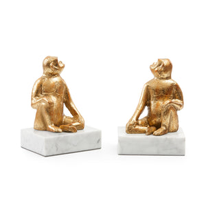 Tamarin Bookends (Pair) - Gold Leaf | Villa & House - TMN-1742-808