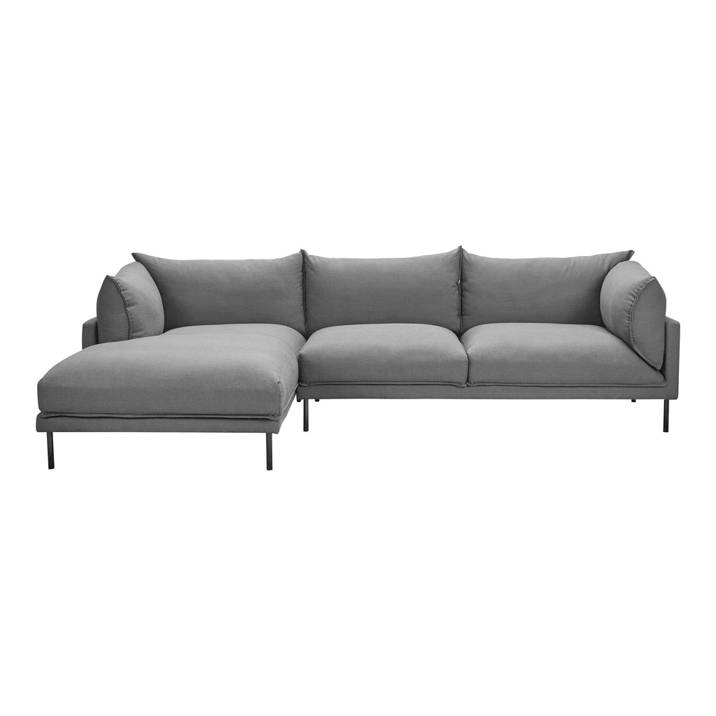 Jamara Sectional Charcoal Left | Moe's Furniture - UB-1016-07-L