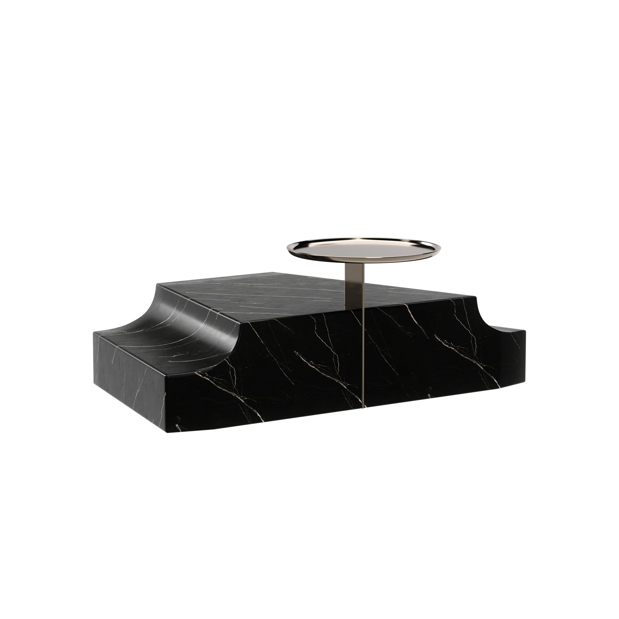 Wedge Shape Triangular Base Overlap Triangular Wedge Base Dark | Caracole Furniture - UPH-425V-WE5-2A
