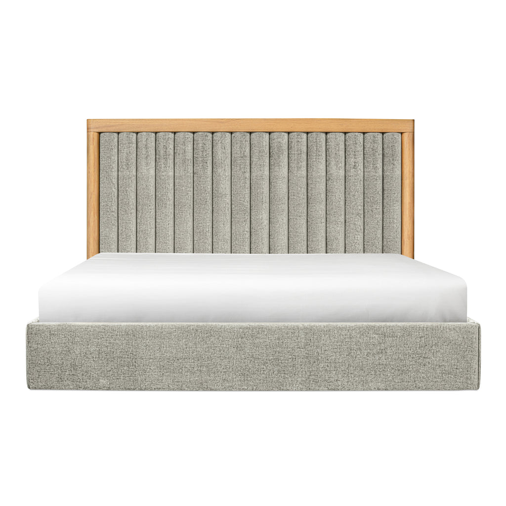 Nina Queen Bed Grey Mist | Moe's Furniture - UT-1003-15-0