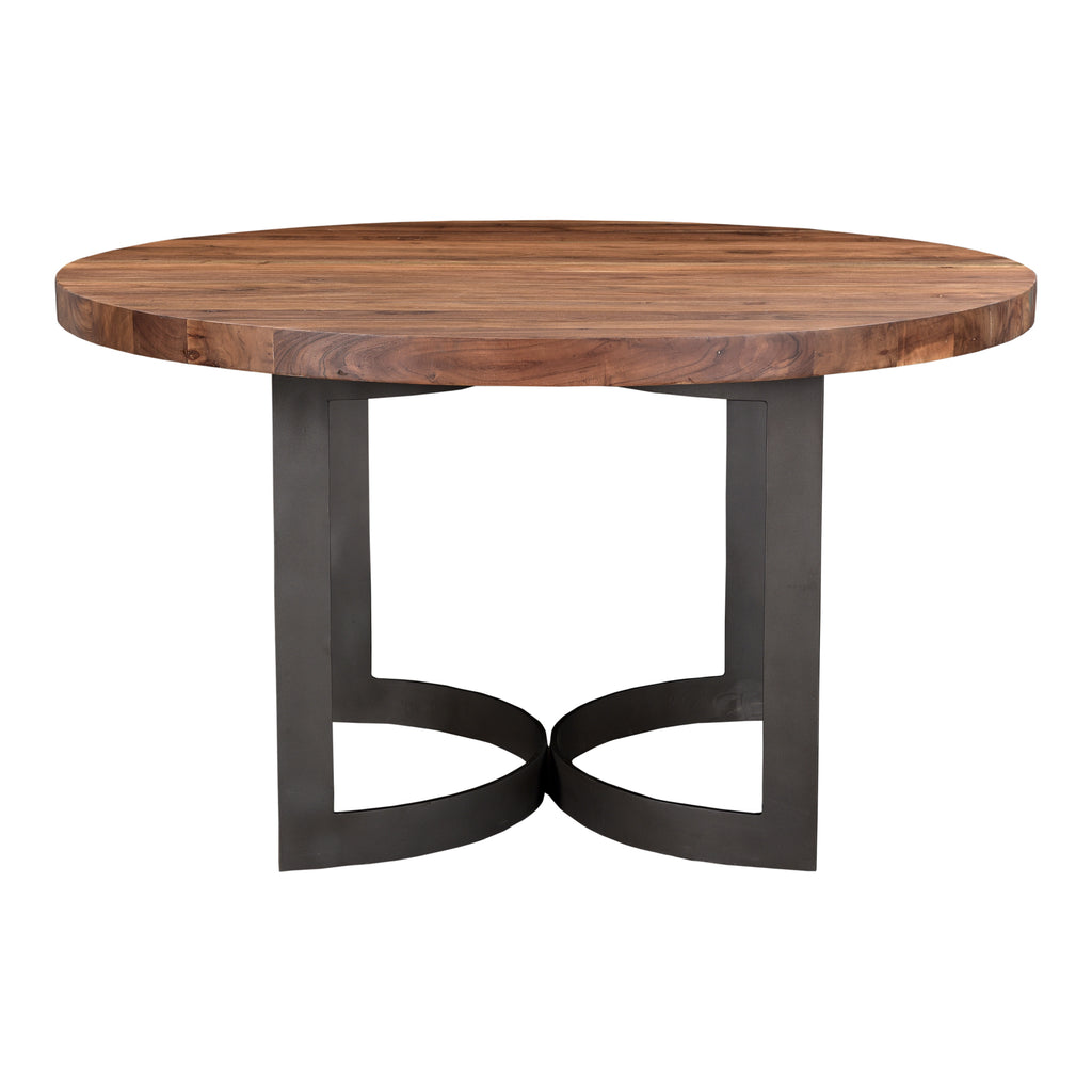 Bent Round Dining Table 54" Smoked | Moe's Furniture - VE-1106-03
