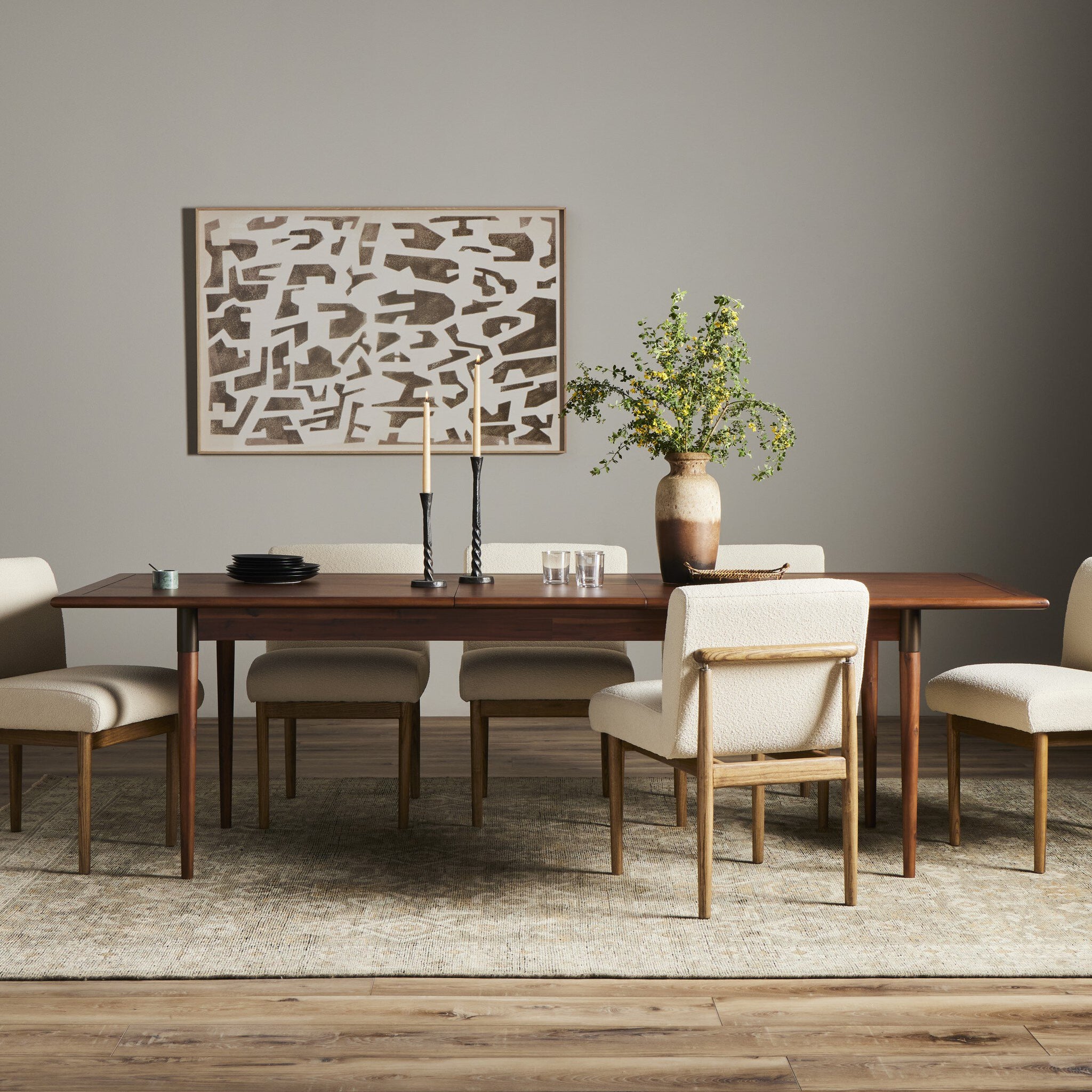 Harper Extension Dining Table - Toasted Walnut | Four Hands - VPTN-117
