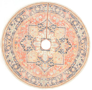 Vintage Tree Skirt Rug Collection - Red | Momeni - VTREEVTS-1RED530R
