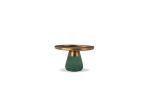 DUVERRE Coffee Table Brass Aluminum Green Glass | Mobital - WCO-DUVE-BRAS-GREEN