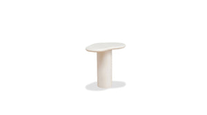 PUDDLE Tall End Table Ivory Tusk MicroSkin Indoor-Outdoor | Mobital - WEN-PUDD-IVTU-LARGE