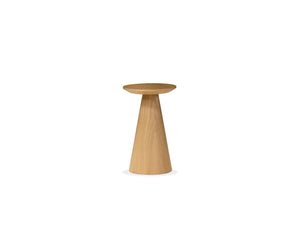 TOWER Low End Table White Oak Veneer | Mobital - WEN-TOWE-WOAK-SMALL