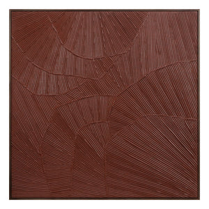 Flutter Framed Painting Maroon | Moe's Home Collection - WP-1307-37