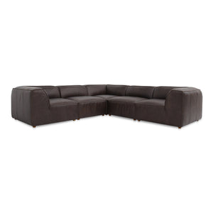 Form Classic L-Shaped Modular Sectional Espresso Brown | Moe's Home Collection - XQ-1007-20