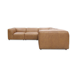 Form Classic L Modular Sectional Sonoran Tan Leather | Moe's Home Collection - XQ-1007-40