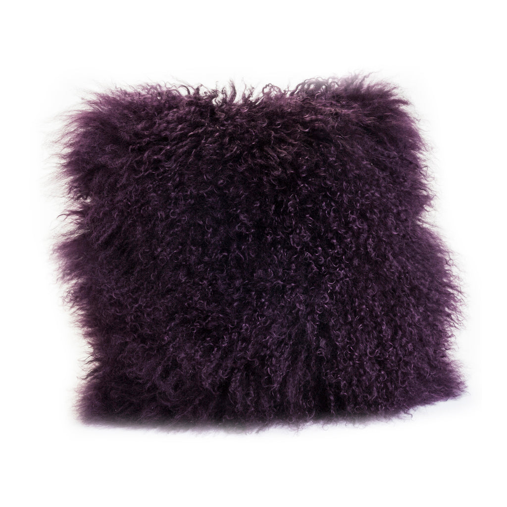 Lamb Fur Pillow Purple | Moe's Furniture - XU-1000-10