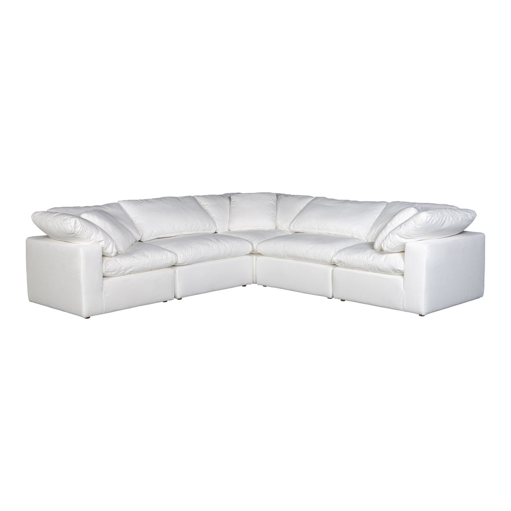 Terra Condo Classic L Modular Sectional Performance Fabric White | Moe's Furniture - YJ-1017-05