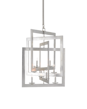 Currey & Co Middleton Large Silver Chandelier | 9000-0056