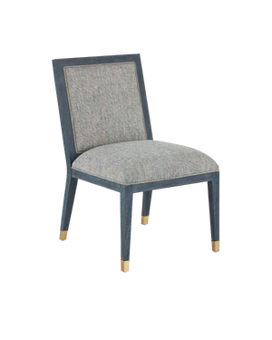 Currey & Co Santos Vintage Navy Side Chair, Barrett Dusk | 7000-0872