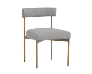 Seneca Dining Chair - Antique Brass - Arena Cement (Set of 2) | Sunpan Furniture - 103362