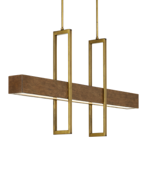 Currey & Co Tonbridge Chestnut Linear Chandelier | 9000-0929