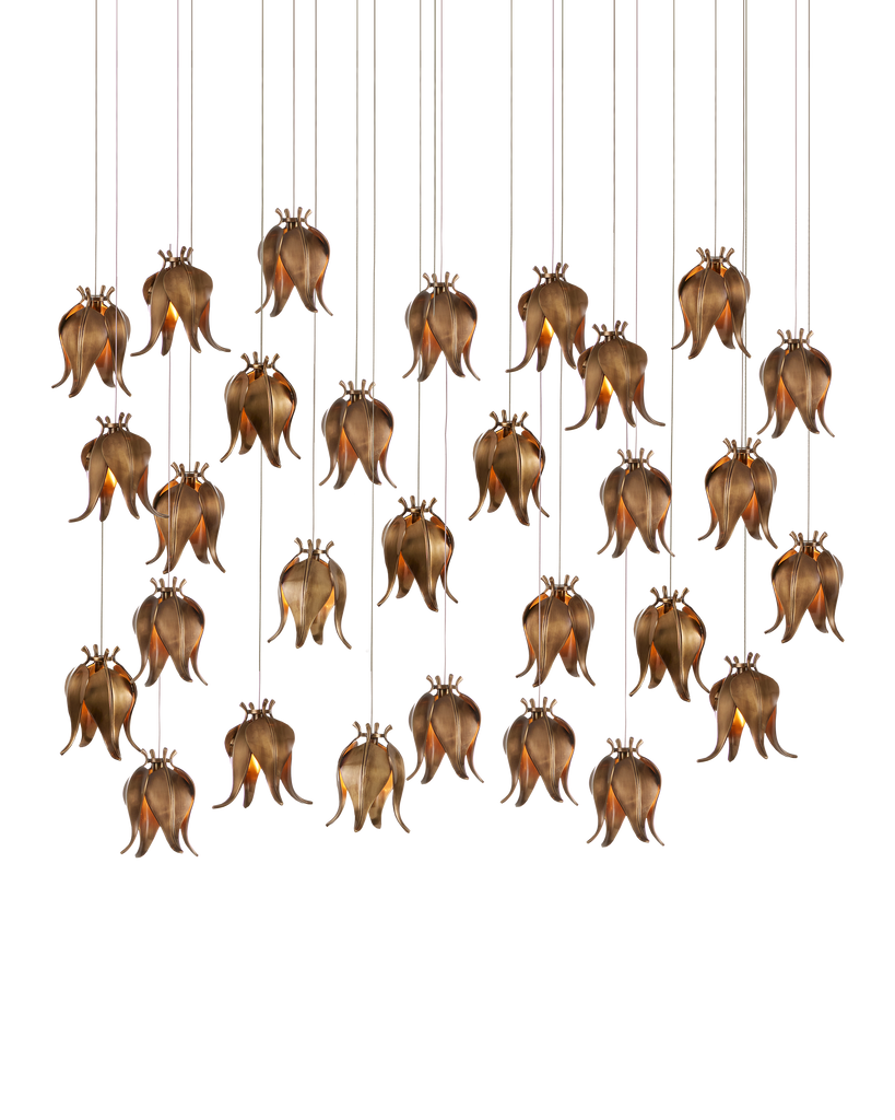 Currey & Co Iota 30-Light Linear Multi-Drop Pendant | 9000-1024