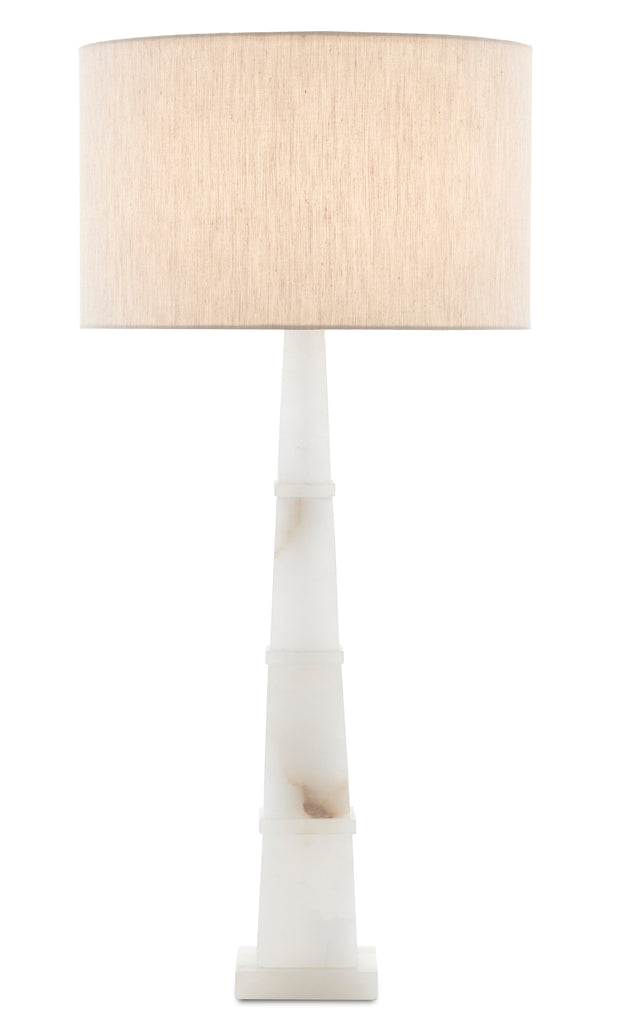 Currey & Company 34.75" Alabastro White Table Lamp