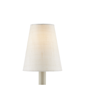 Currey & Co Ivory Fine Grasscloth Tapered Chandelier Shade | 0900-0025