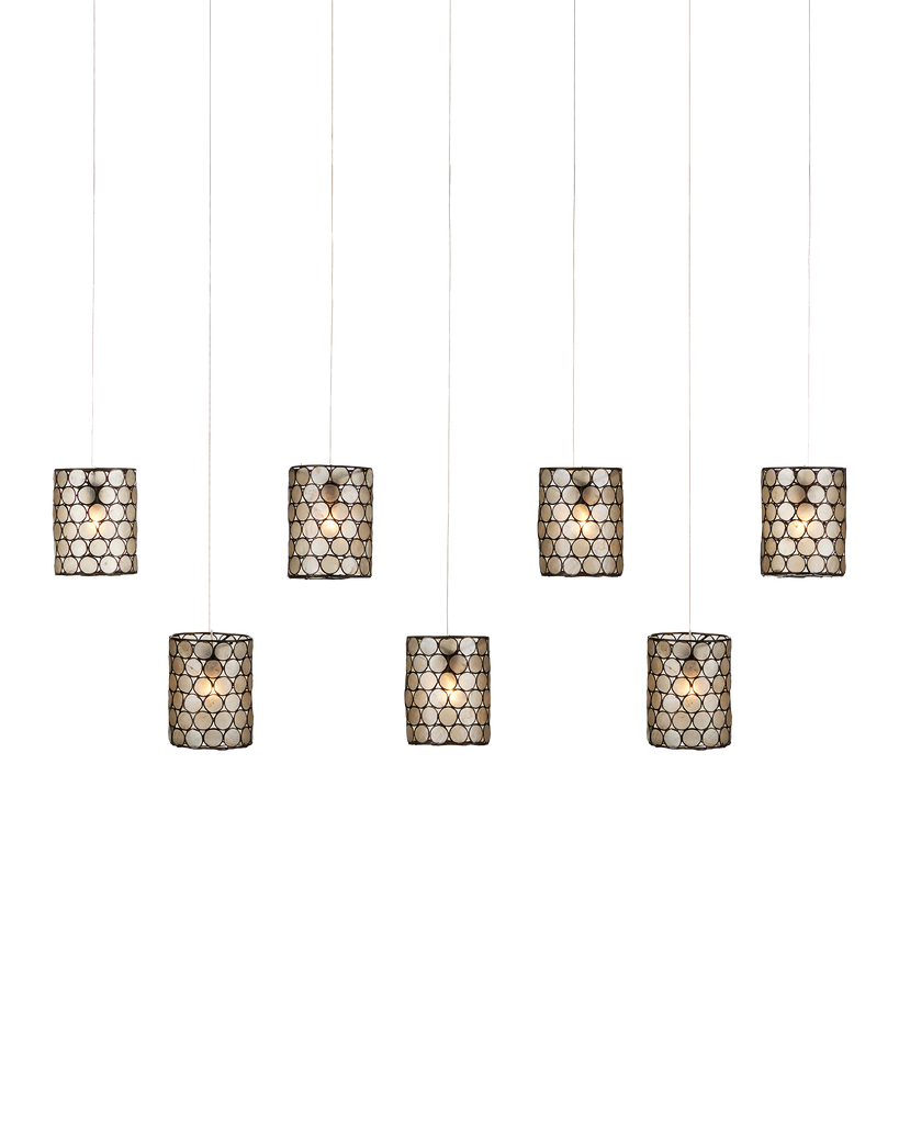 Currey & Co Regatta 7-Light Linear Multi-Drop Pendant | 9000-1074