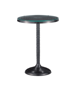 Erno Black Accent Table | Currey & Co - 4000-0202