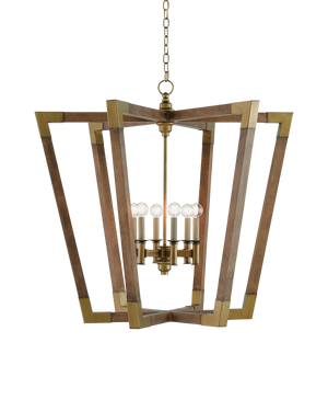 Currey & Co Bastian Large Chestnut Lantern | 9000-0008