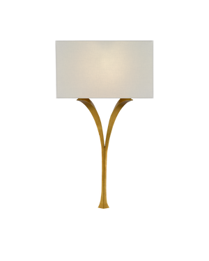 Currey & Co Choisy Gold Wall Sconce | 5000-0124