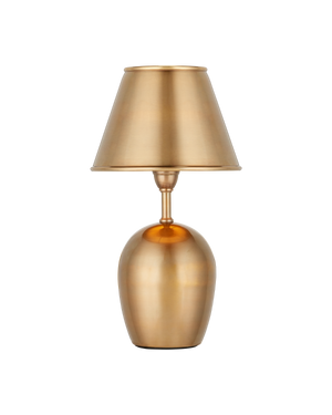 Volley Antique Brass Cordless Table Lamp | Currey & Co - 6700-0042