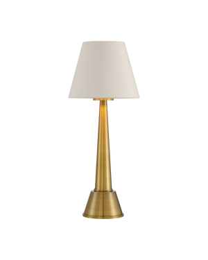 Saunter Brass Cordless Table Lamp | Currey & Co - 6700-0003