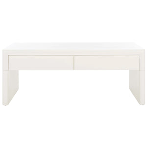 Safavieh Rune Coffee Table W/ Drawers - Ivory