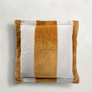 Wide Stripe Chenille Indoor Throw Pillow | Gabriella White - SCH-G203-202105