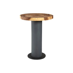 Concrete Bar Table, Chamcha Wood Top | Phillips Collection - TH78367