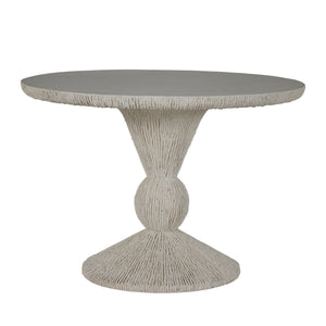 Montello Cast Stone Round Pedestal Dining Table | Gabriella White - SCH-175283