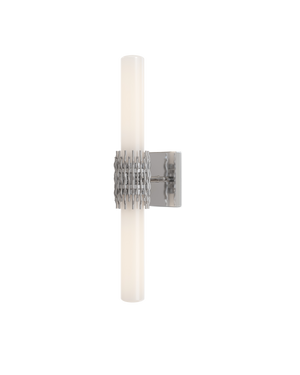 Brietta Nickel Bath Wall Sconce | Currey & Co - 5800-0070