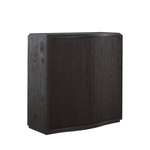 Theodore Oak Veneer Short Console Table | Gabriella White - SCH-175786