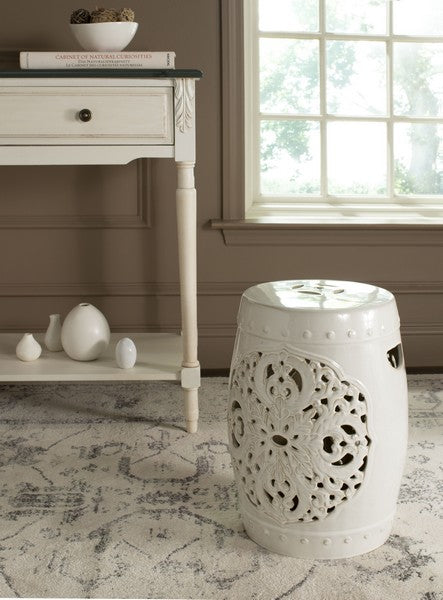 Safavieh Flora Garden Stool, ACS4527 - Cream