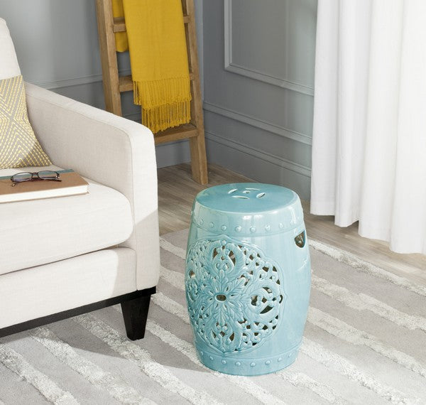 Safavieh Flora Garden Stool, ACS4527 - Blue