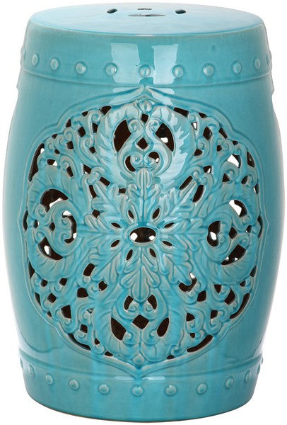 Safavieh Flora Garden Stool, ACS4527 - Blue