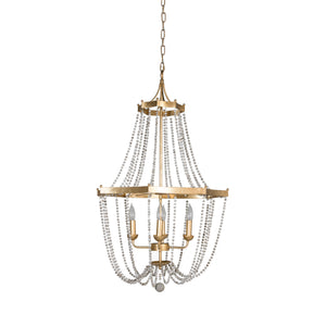 Whitney Metal Vintage Gold Chandelier | Gabriella White - SCH-153200