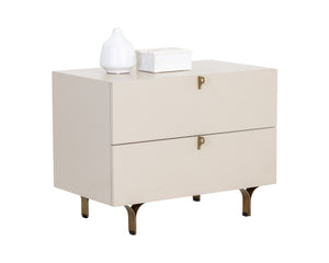 Celine Nightstand - Large - Cream | Sunpan Furniture - 110030
