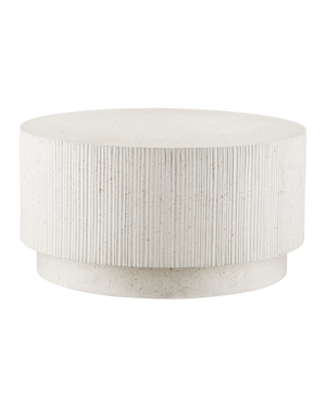 Ridge Ivory Terrazzo Cocktail Table | Currey & Co - 2000-0053