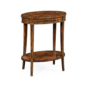Sherwood Oak Mahogany Oval Lamp Table | Jonathan Charles Furniture - 494288-LAM