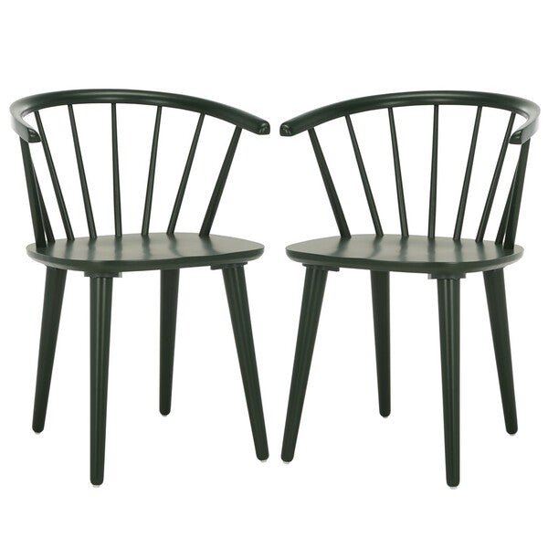 Blanchard 18''H Curved Spindle Side Chair (Set of 2) Safavieh AMH8
