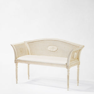 HEREDIA White Bench | Decorative Crafts - GMT7-WH45