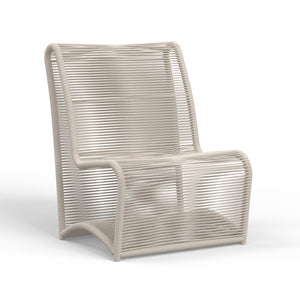 Sand Armless Club Chair - Medium Wood Finish | Sunset West - SW4922-21