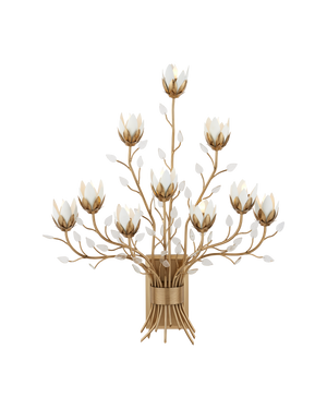 Star Magnolia Wall Sconce | Currey & Co - 5000-0299