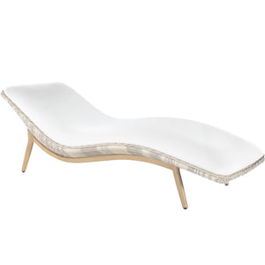 Palma N-Dura Resin Wicker Chaise Lounge - Natural Linen | Summer Classics - 1502129