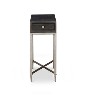 Charles Chairside Table - Black Rustic | Century Furniture - B2B-612