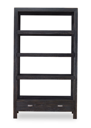 Dawson Bookcase - Black Rustic | Century Furniture - B2B-774