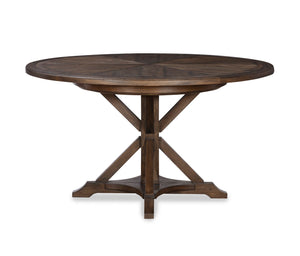 Collin 54" Round Dining Table - Brown Rustic | Century Furniture - B2H-305