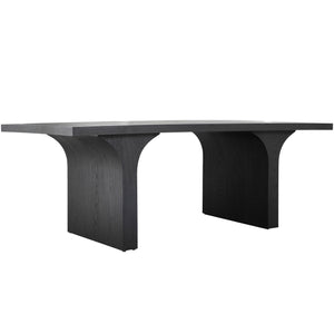 Miera Oak Veneer Rectangle Dining Table | Gabriella White - SCH-175891